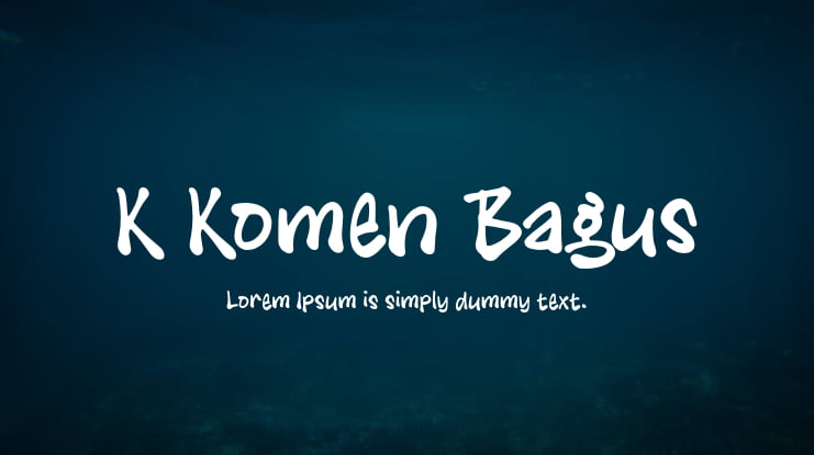 K Komen Bagus Font