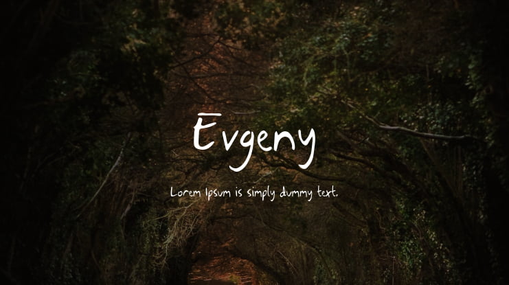 Evgeny Font Family