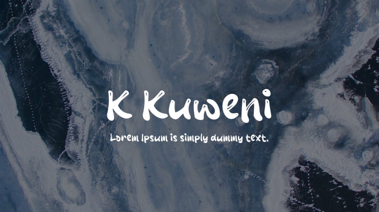 K Kuweni Font