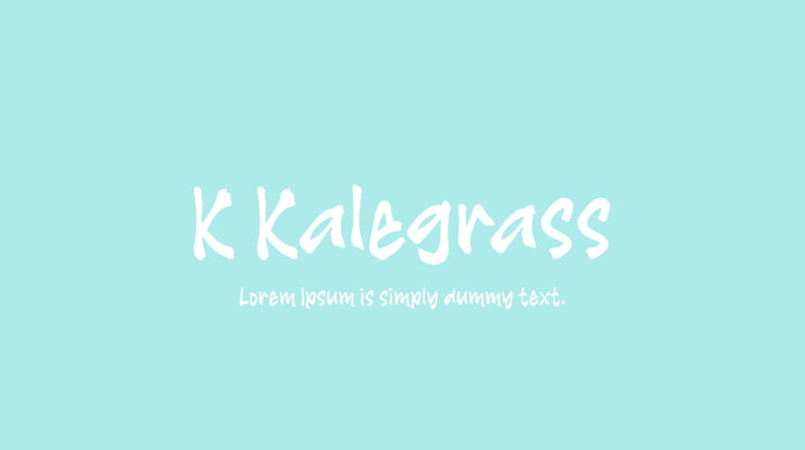 K Kalegrass Font