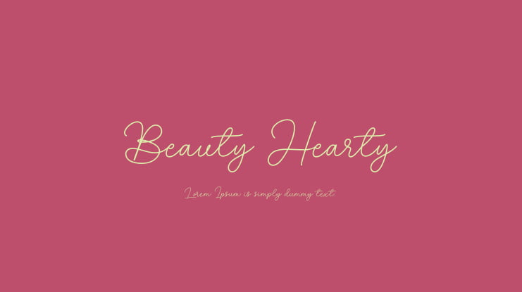 Beauty Hearty Font