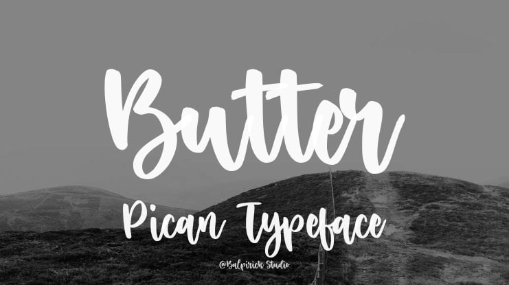 Butter Pican Font