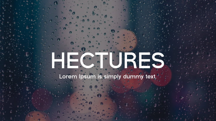 HECTURES Font