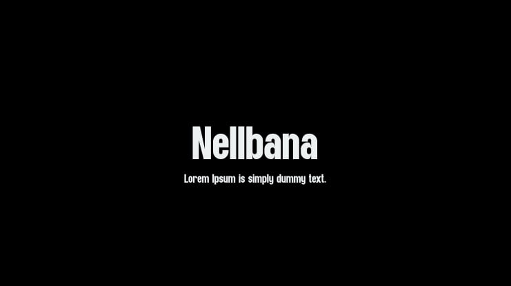 Nellbana Font