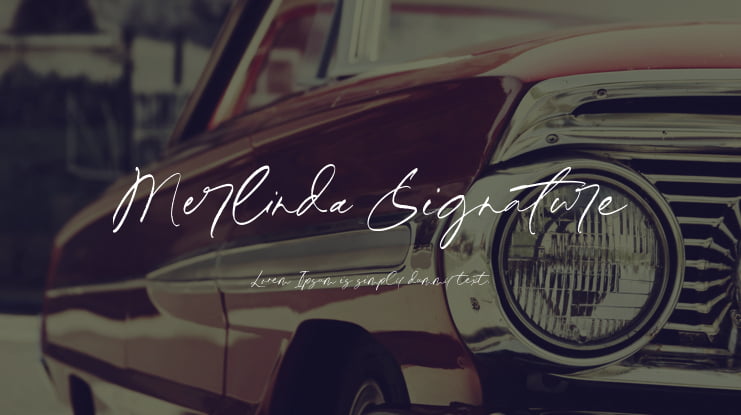 Merlinda Signature Font