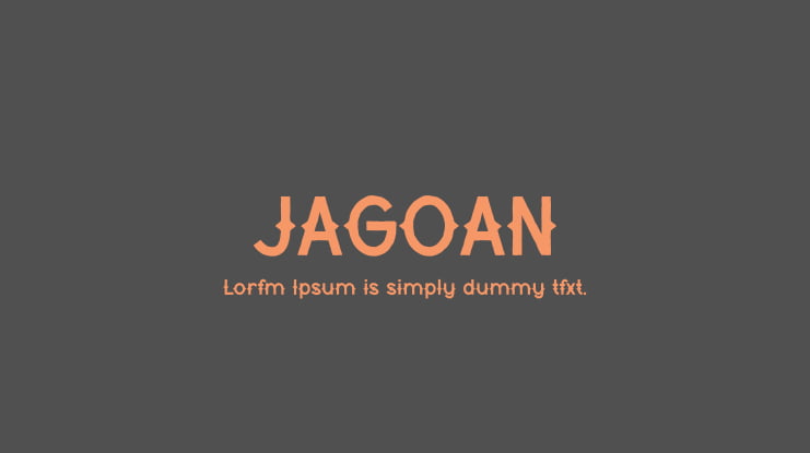 JAGOAN Font