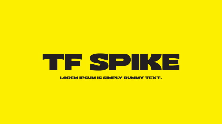 TF Spike Font