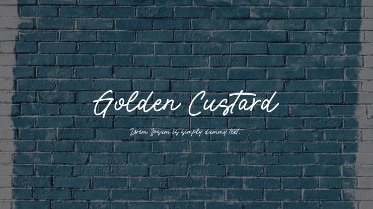 Golden Custard Font