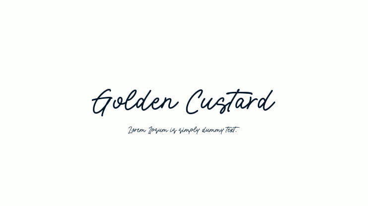 Golden Custard Font