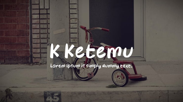 K Ketemu Font