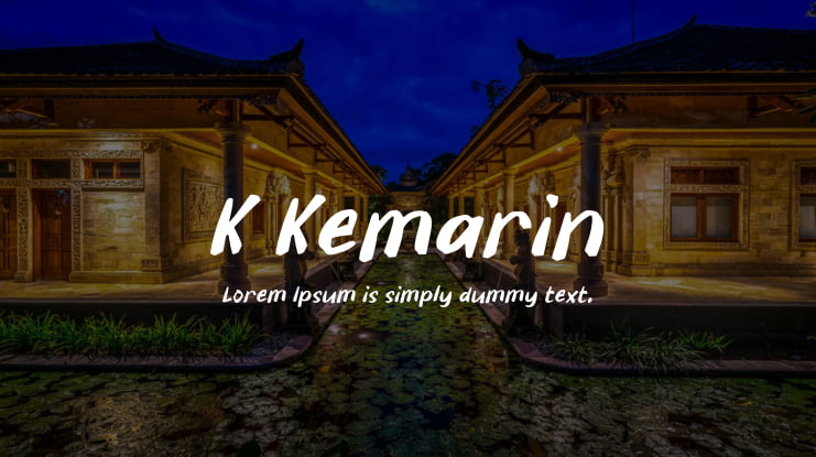 K Kemarin Font