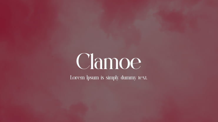 Clamoe Font