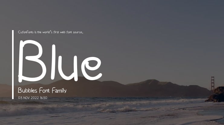 Blue Bubbles Font