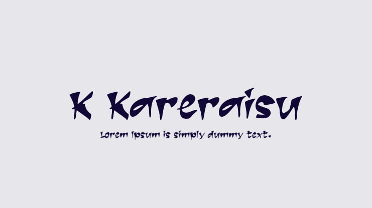 K Kareraisu Font