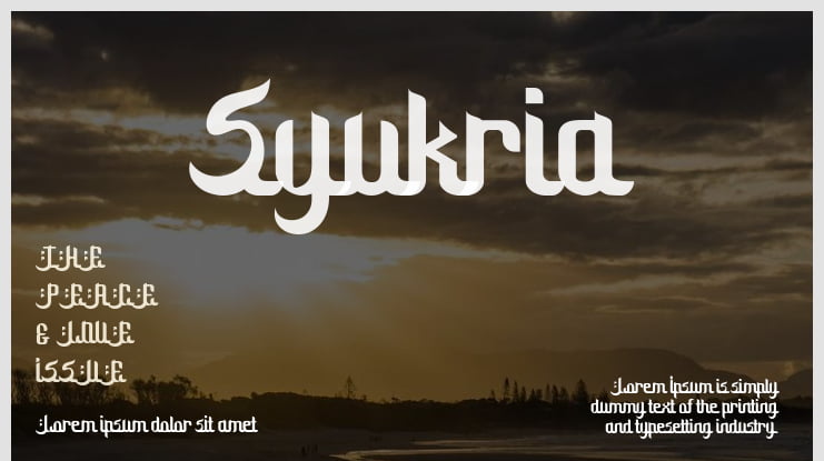 Syukria Font