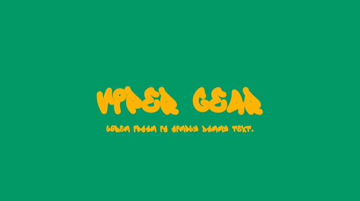 Viper Gear Font Family