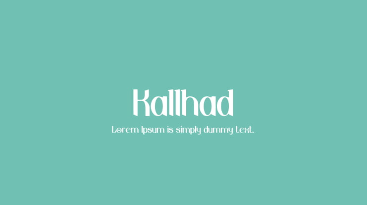 Kallhad Font