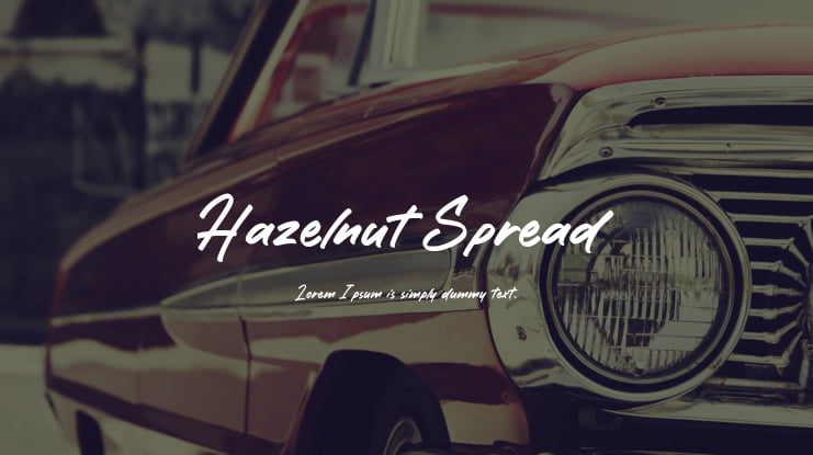 Hazelnut Spread Font