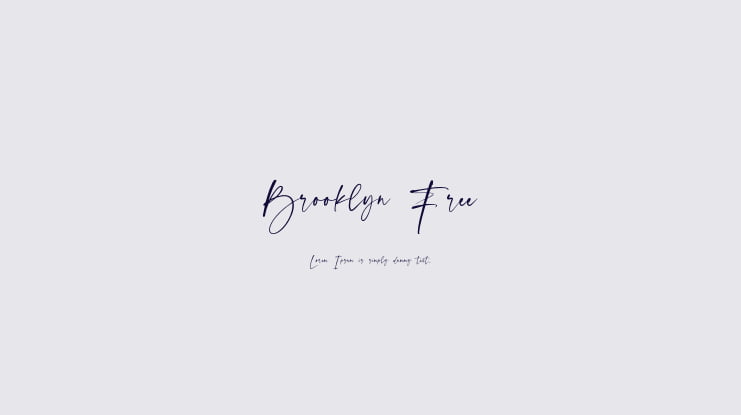 Brooklyn Free Font