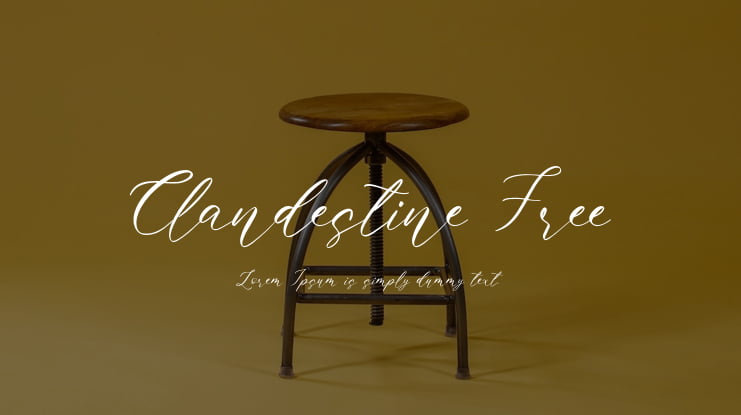 Clandestine Free Font