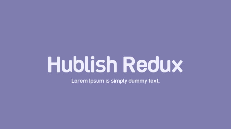 Hublish Redux Font