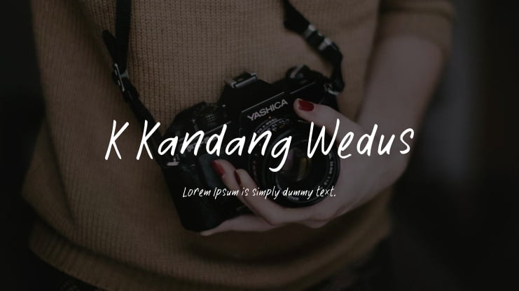 K Kandang Wedus Font