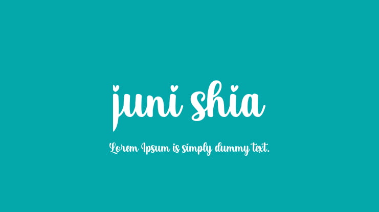 juni shia Font