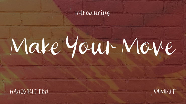 Make Your Move Font