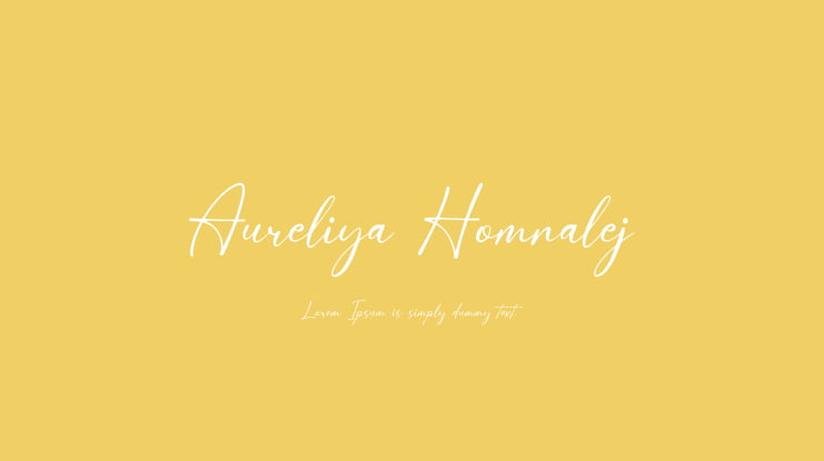 Aureliya Homnalej Font