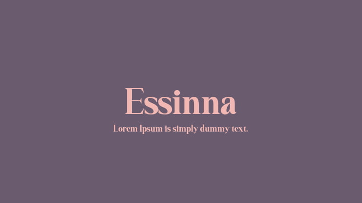 Essinna Font