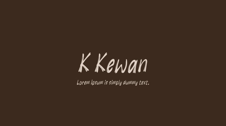 K Kewan Font