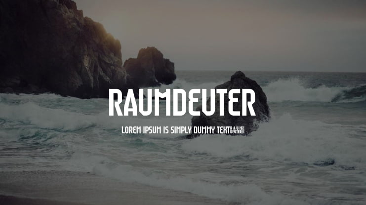 Raumdeuter Font Family