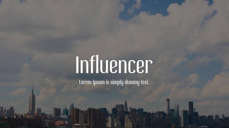 Influencer Font