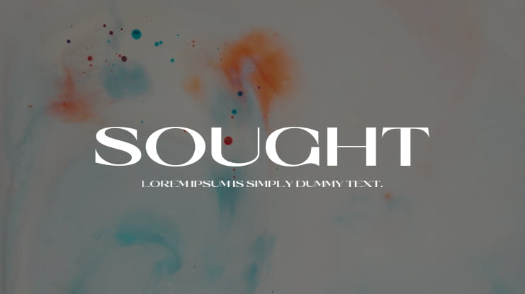 Sought Font