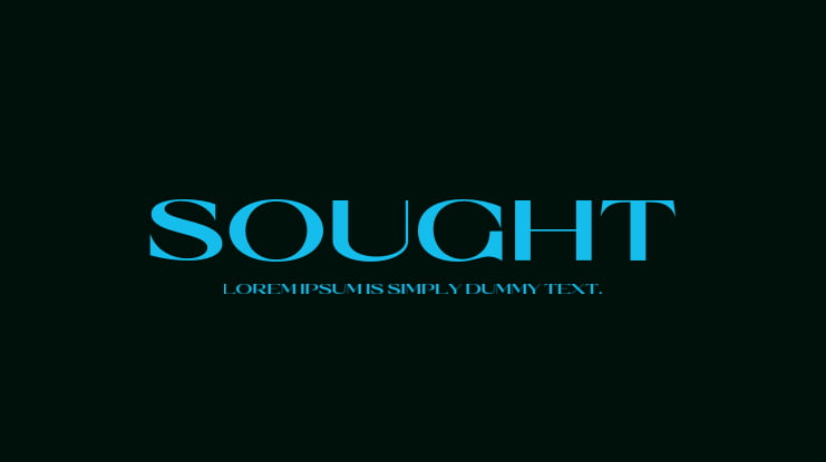 Sought Font