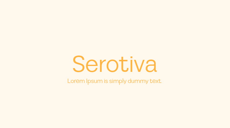 Serotiva Font Family