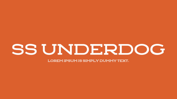 SS Underdog Font