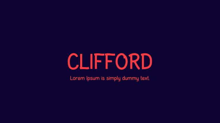 CLIFFORD Font