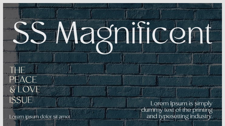 SS Magnificent Font