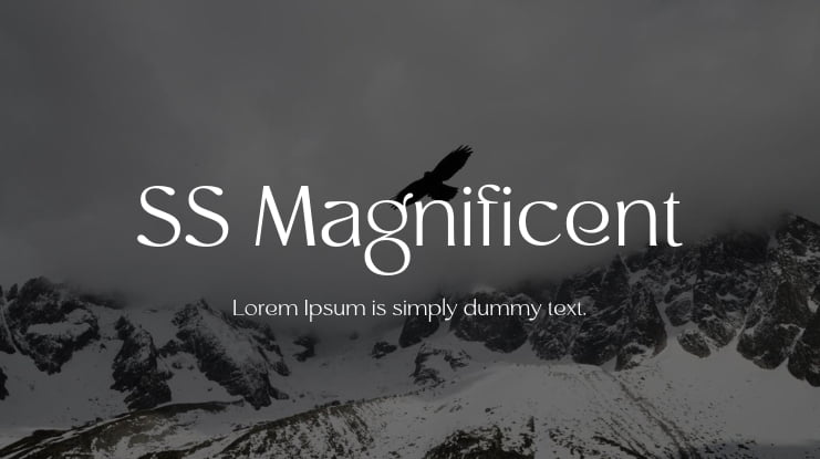 SS Magnificent Font