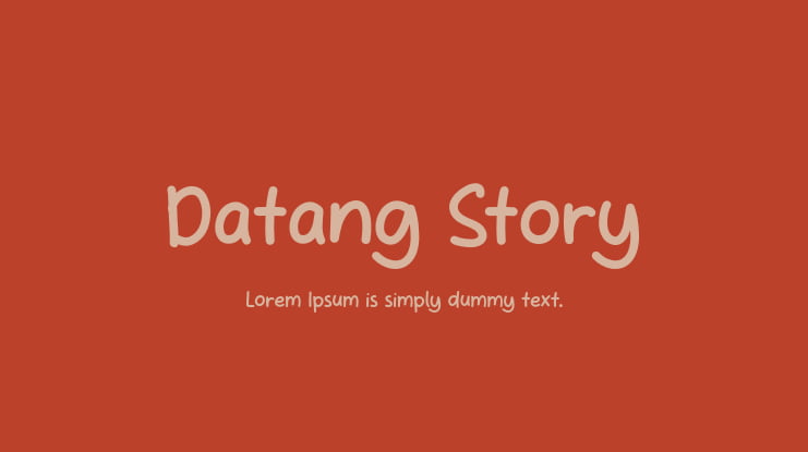 Datang Story Font