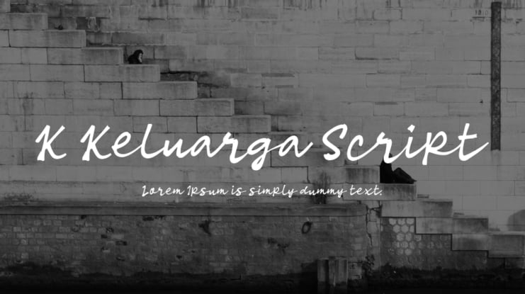 K Keluarga Script Font