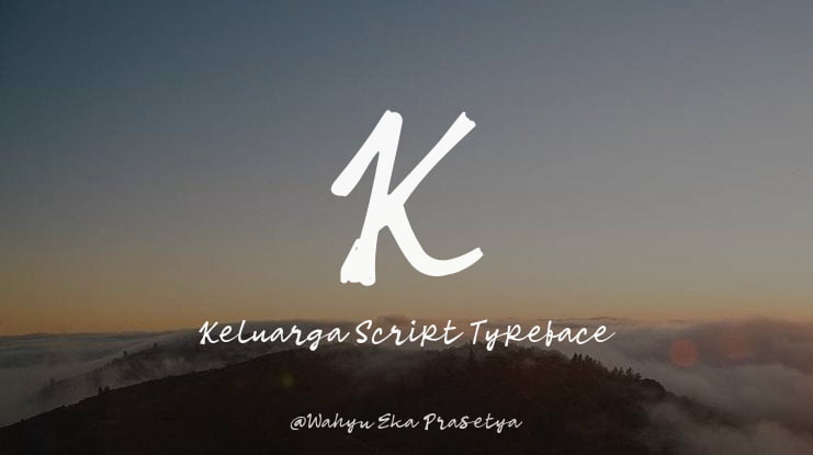 K Keluarga Script Font