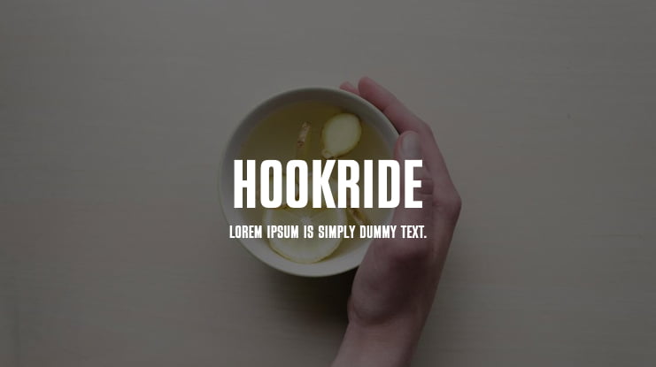 HOOKRIDE Font