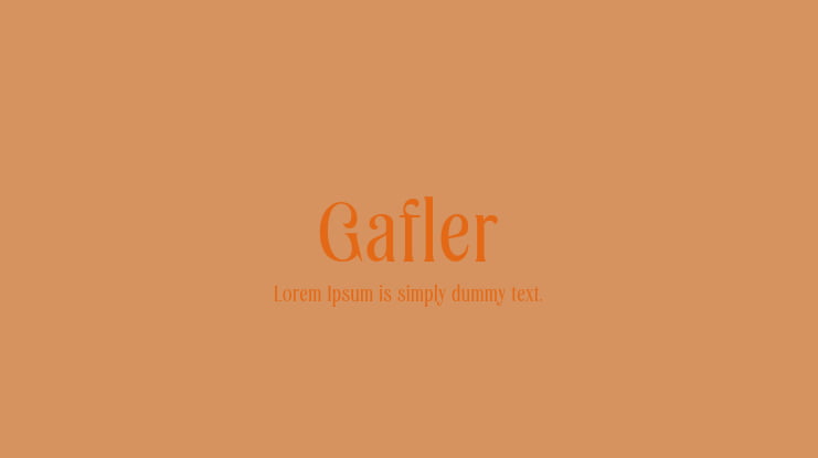 Gafler Font