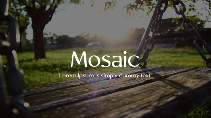 Mosaic Font