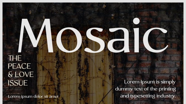 Mosaic Font