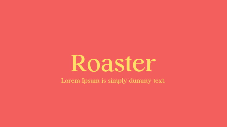 Roaster Font