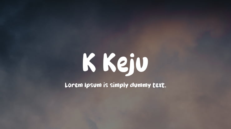 K Keju Font