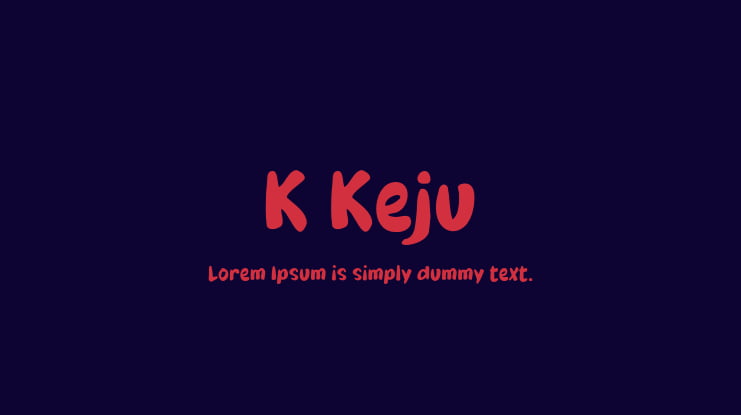 K Keju Font